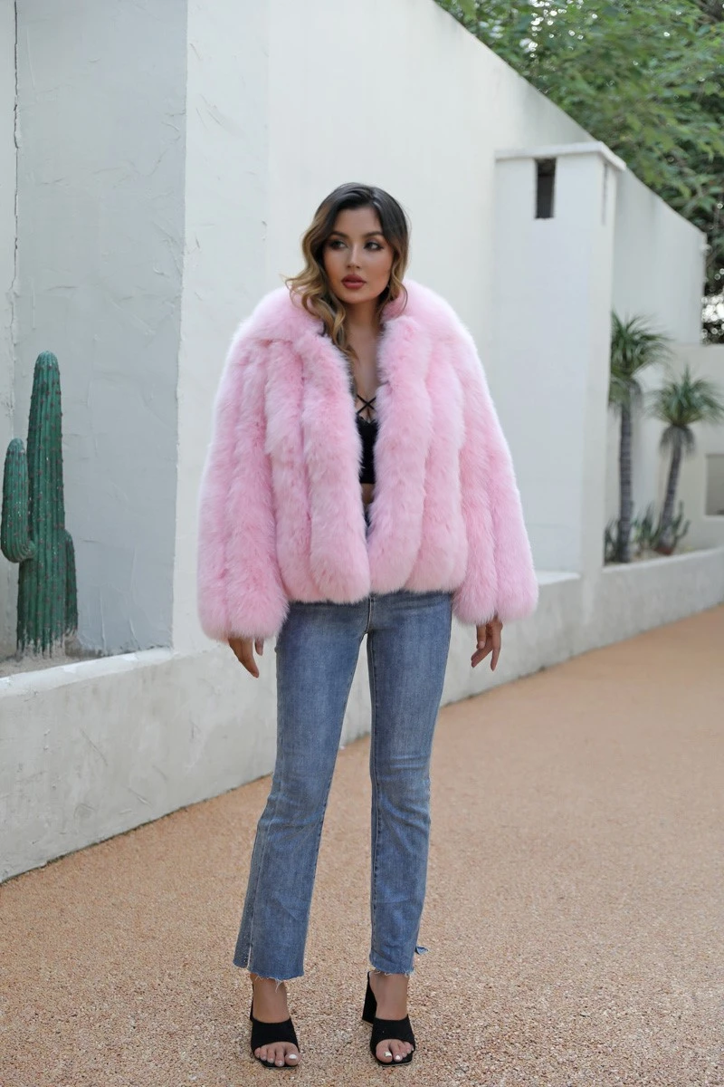 Siaced ffwr Pink Fox